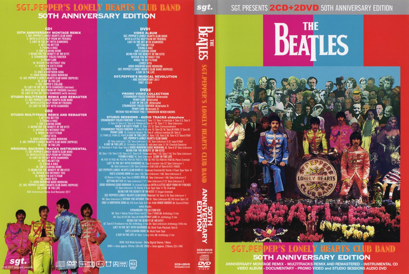 THE BEATLES – SGT. PEPPER'S LONELY HEARTS CLUB BAND / 2 CD's + 2