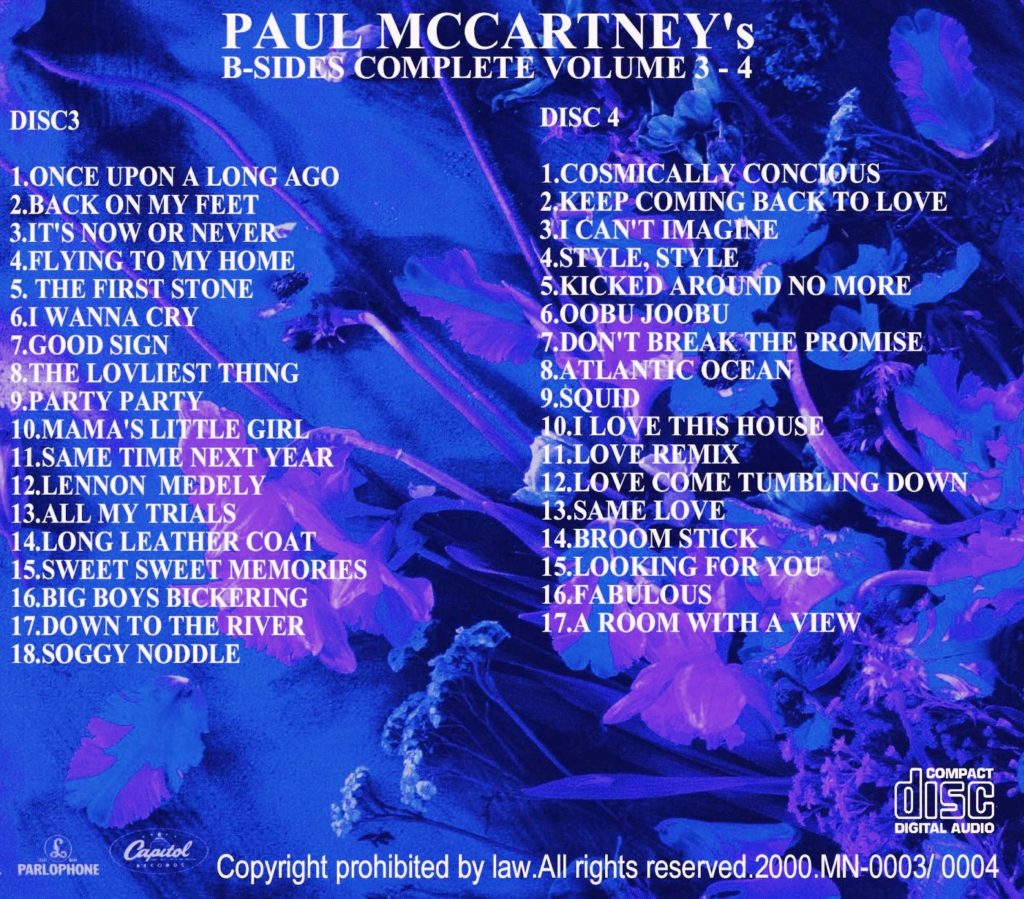 PAUL McCARTNEY – B SIDES COMPLETE + B-SIDE HIMSELF / 7 CD’s – CactusBeatles