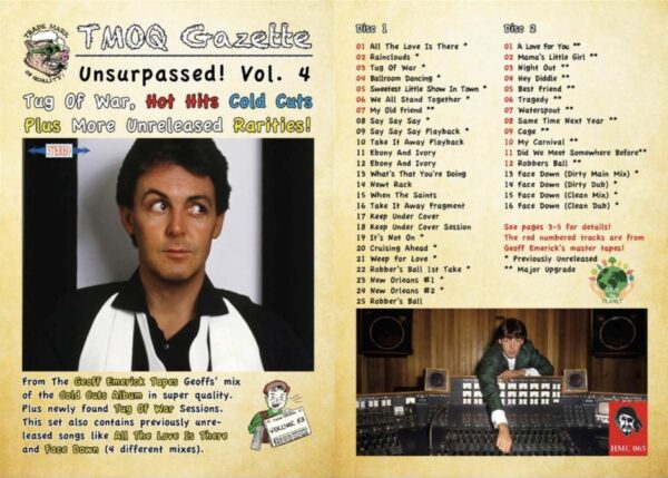 PAUL McCARTNEY – TMOQ-HMC UNSURPASSED COLL / VOL. 1-4 ! - Image 4