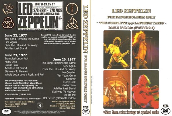 LED ZEPPELIN - FOR BADGE HOLDERS ONLY / 18CD + DVD ! - Image 13