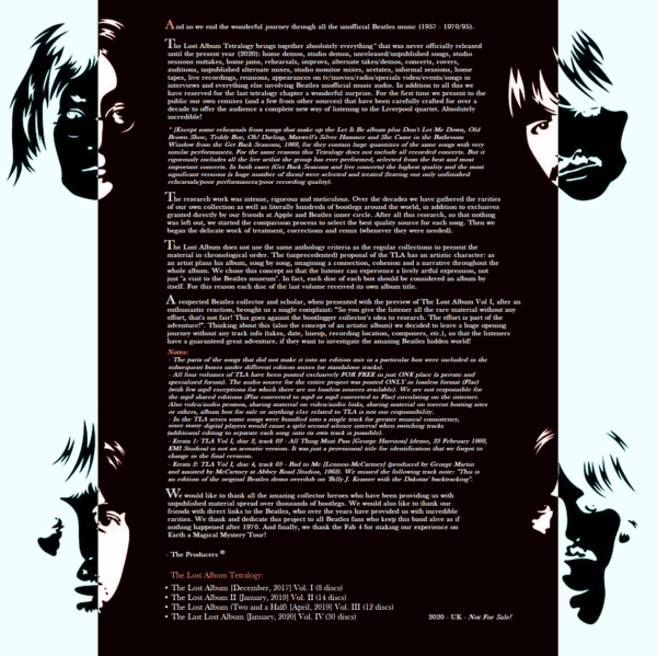 THE BEATLES - THE LOST ALBUM COMPLETE COLLECTION / 6 VOLUMES - 111 CD's !!! - Image 9